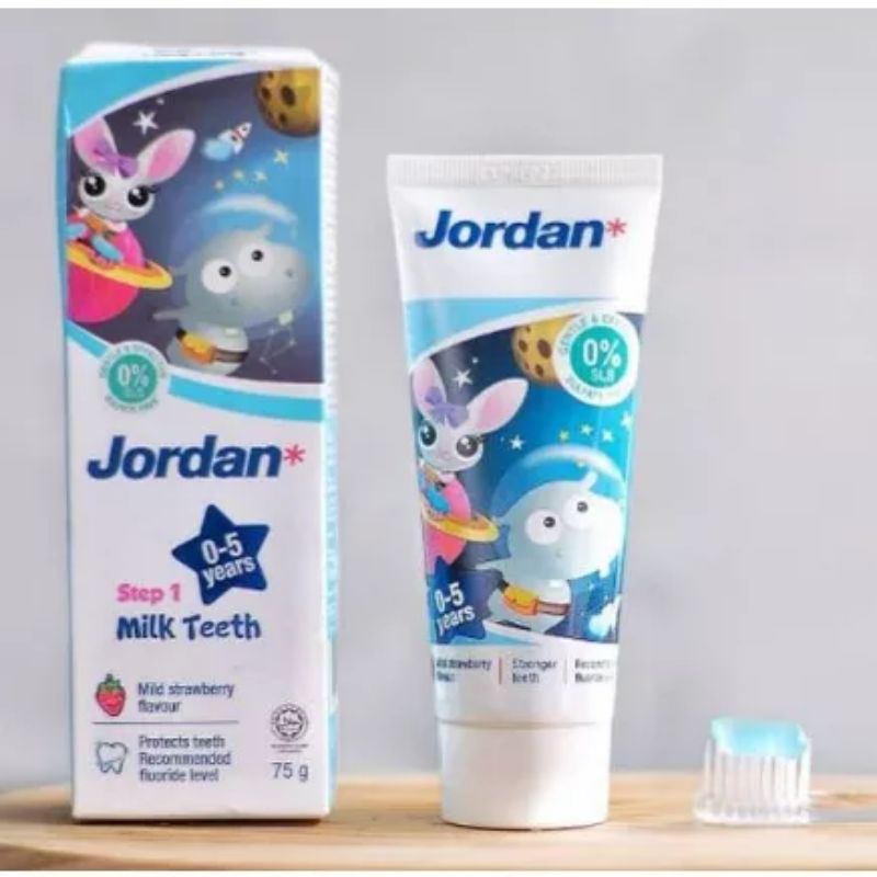 JORDAN BABY TOOTHPASTE PASTA GIGI ANAK STEP 1 DAN STEP 2 AMAN UNTUK BAYI MURAH BANJARMASIN KALIMANTAN KALSEL | RUMIFY