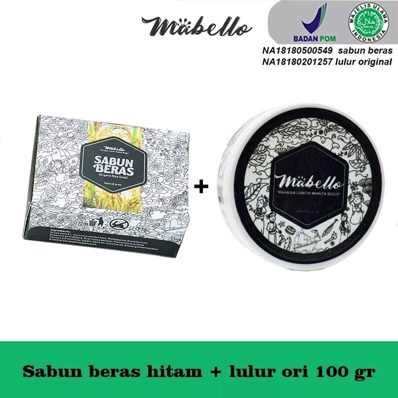 Mabello Sabun beras, Lulur badan bedda lotong Mabello original