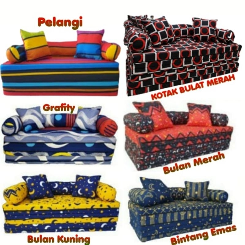 Sofa Bed / Kasur Lipat Original INOAC EON D23 / Bergaransi 5 Tahun