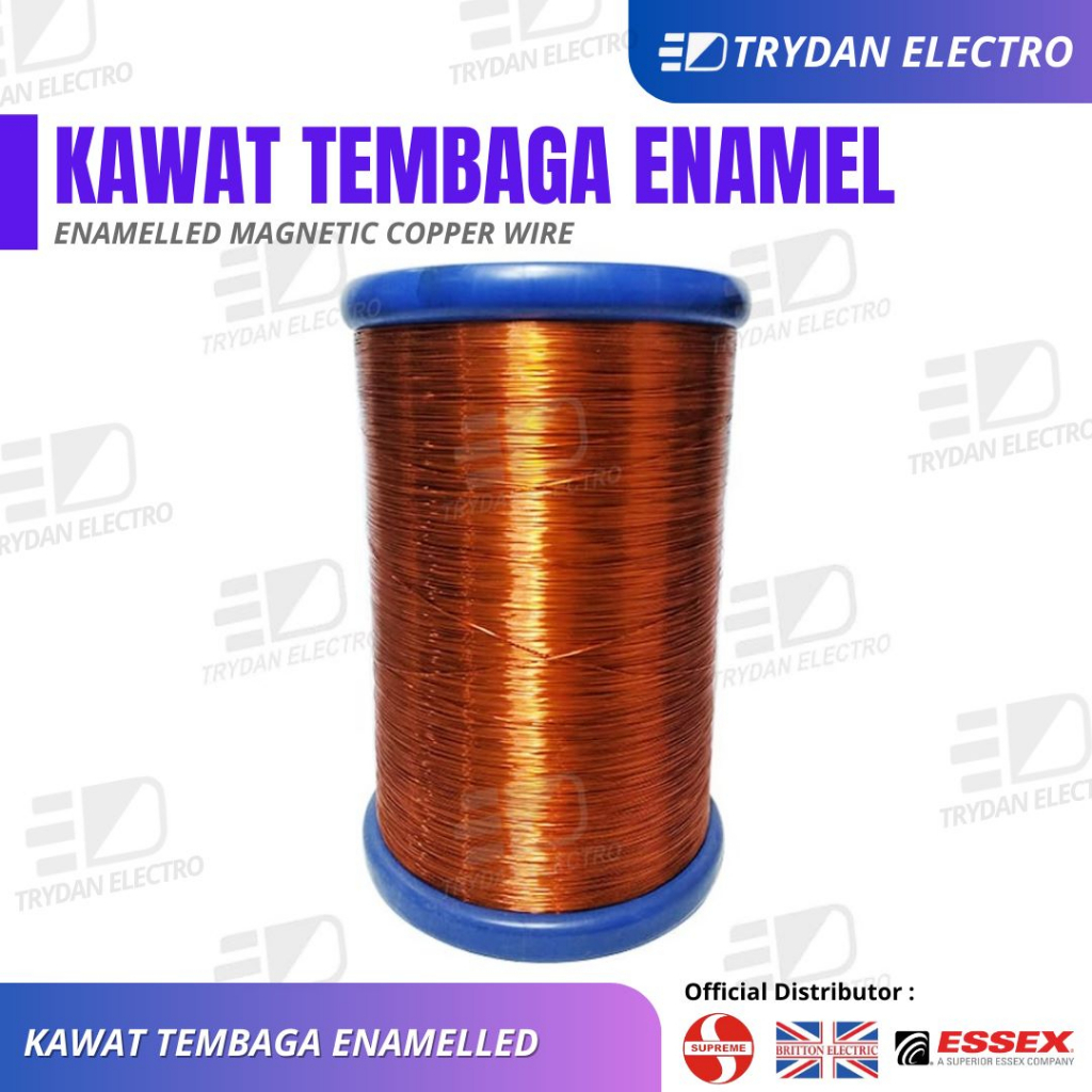 

Kawat Tembaga ( price ukuran di atas 0.5mm) + bobbin/kelos |1/2 Kg