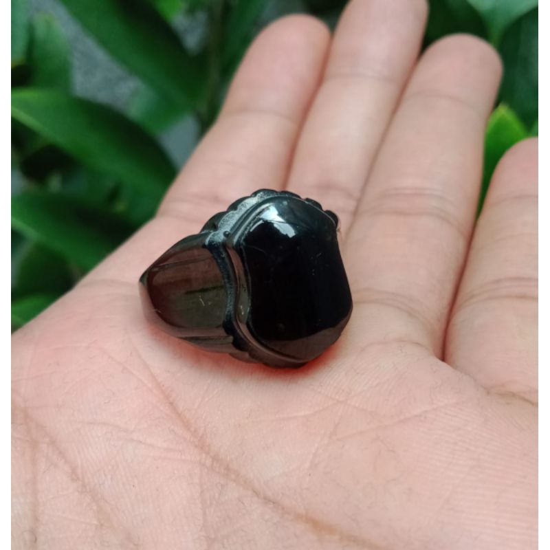 Cincin akik yaman wulung baturaja terompah natural
