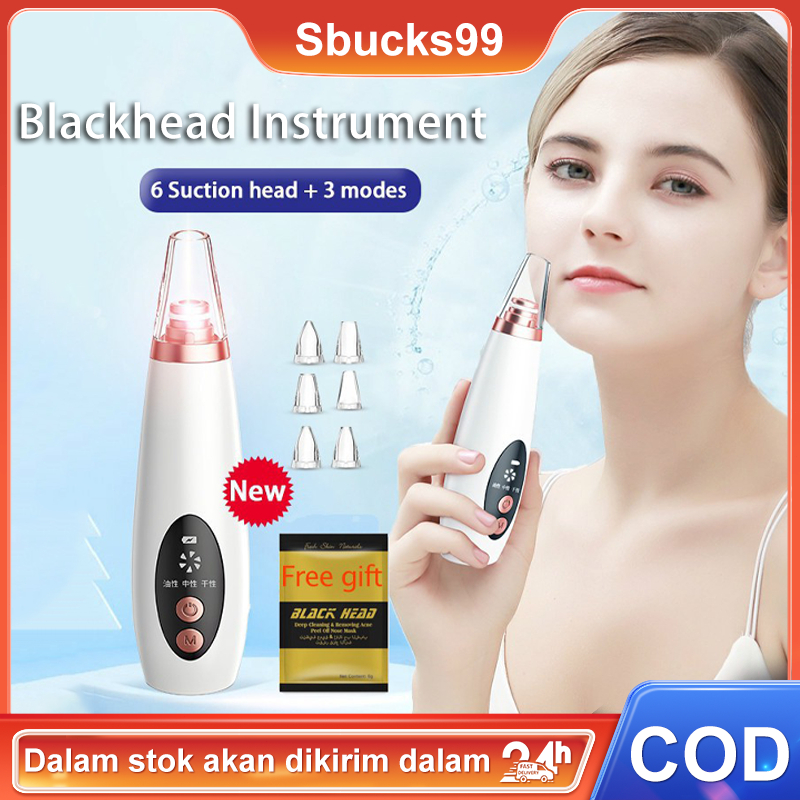 [COD] Vakum Alat Komedo Dan Jerawat Vacuum Pembersih Komedo 3 Kekuatan Power Bank USB Penyedot facial wajah komedo tools