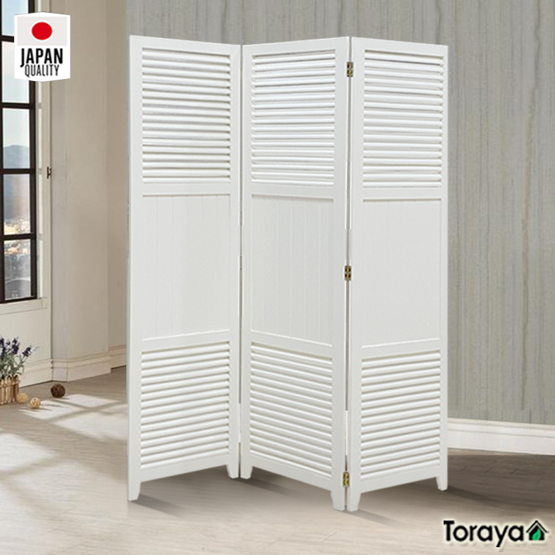 Toraya Partisi Kayu/ Penyekat Ruangan Lipat/ Louvre Screen 3P