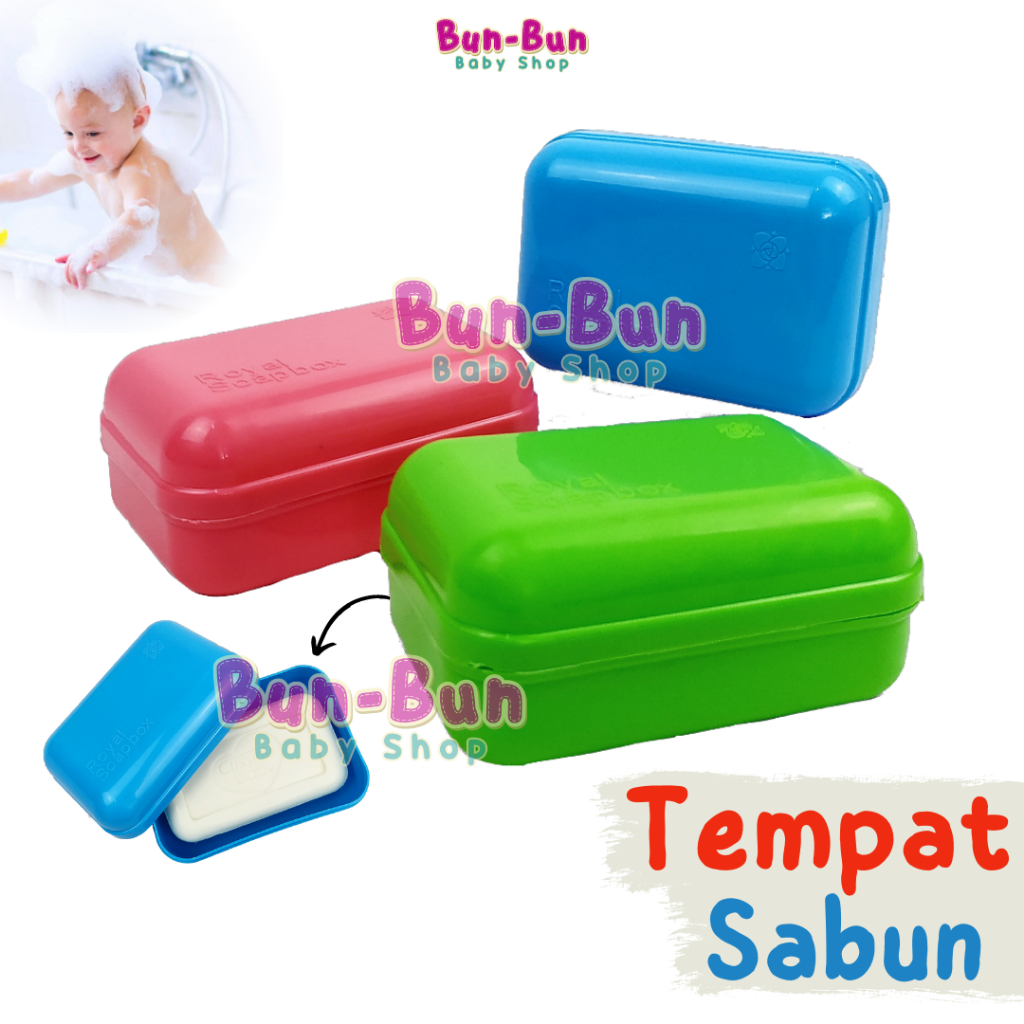 Tempat Sabun Batang Body Soap Case Anti Pecah Kotak Wadah Perlengkapan Mandi Perabotan Rumah Tangga Perawatan Bayi Baru Lahir Baby New Born Newborn Murah Bunbunbabyshop