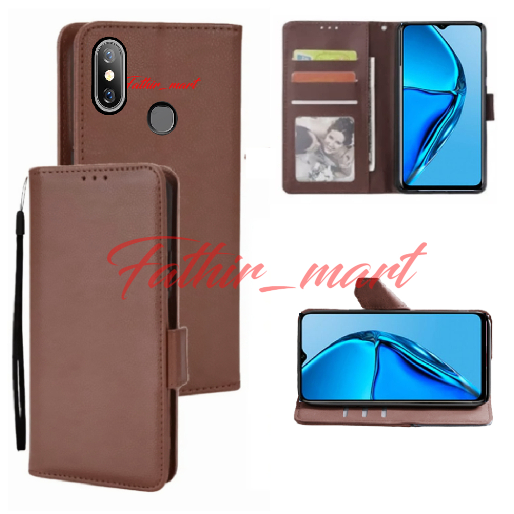 CASE FLIP WALLET XIAOMI REDMI NOTE 5 / NOTE 5 PRO CASING DOMPET HP KULIT