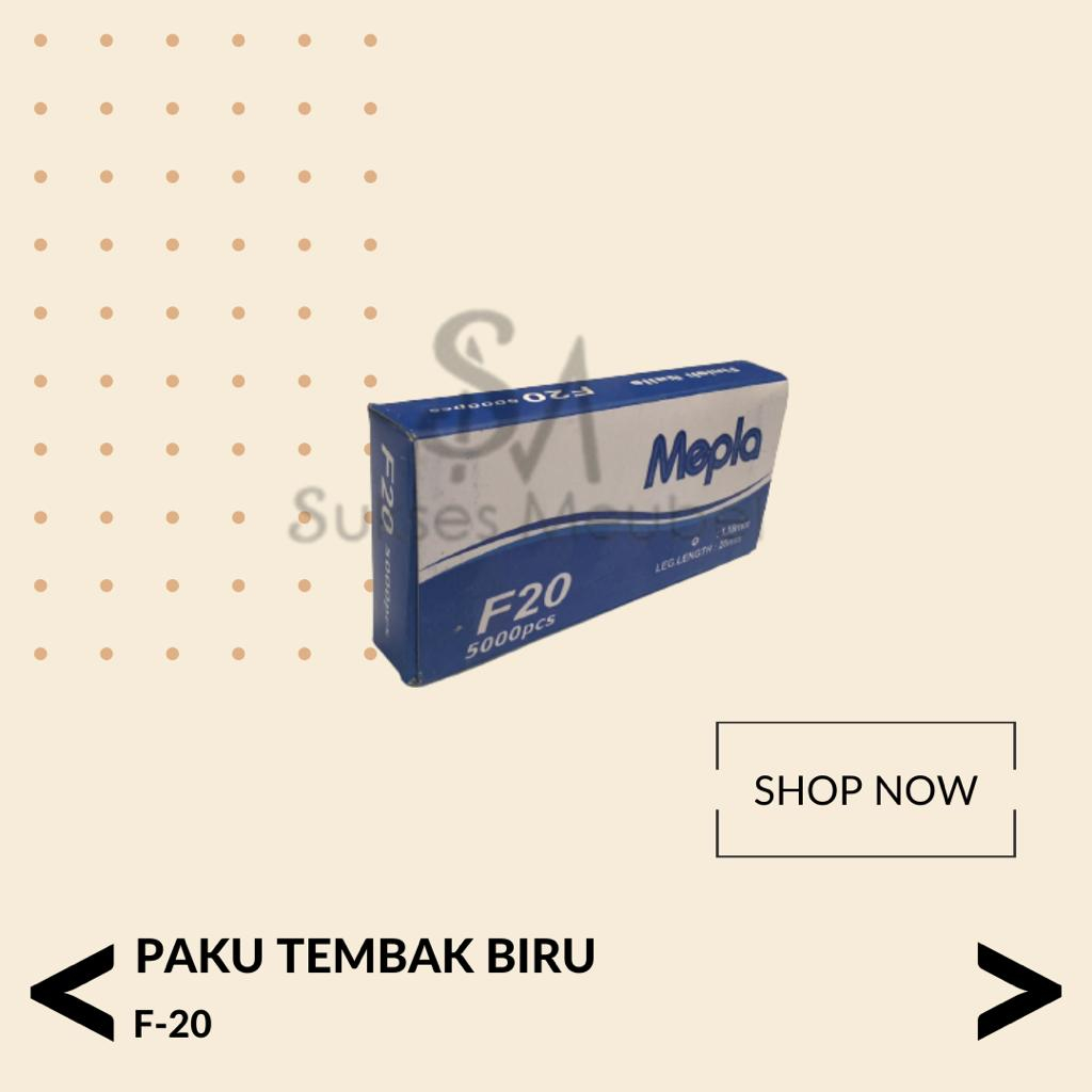 MEPLA Biru Paku Tembak F - 20 | Isian Paku Tembak