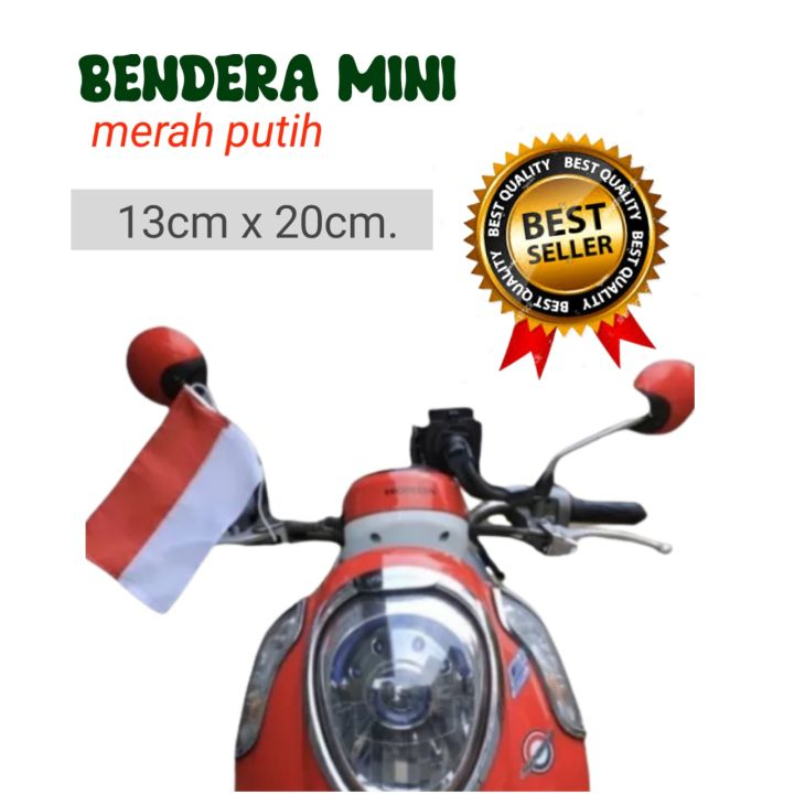 Bendera Merah Putih Kecil - Bendera Spion Motor Mobil Kecil