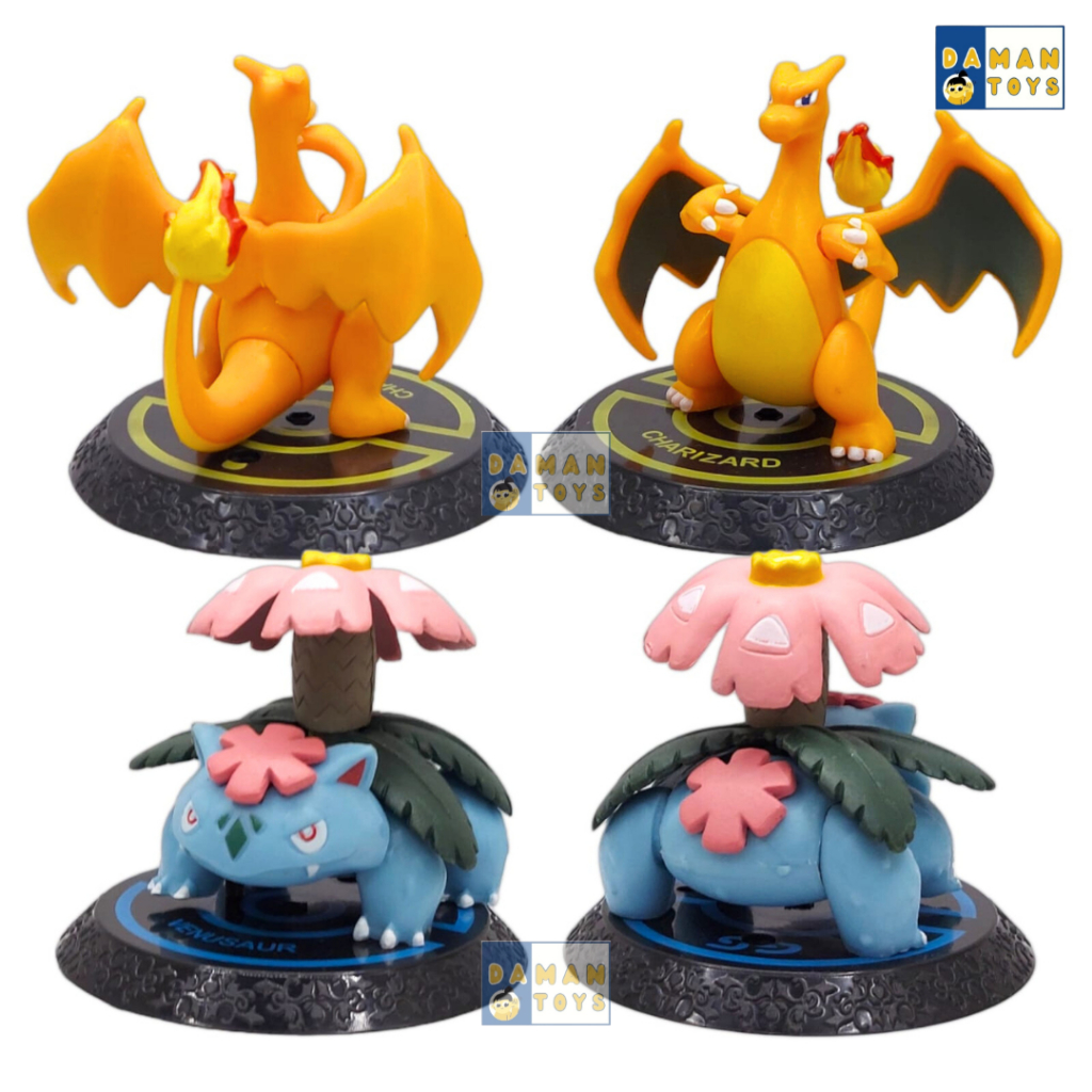 Mainan Action Figure Pokemon Legendaris Charizard Mewtwo Venusaur Blastoise