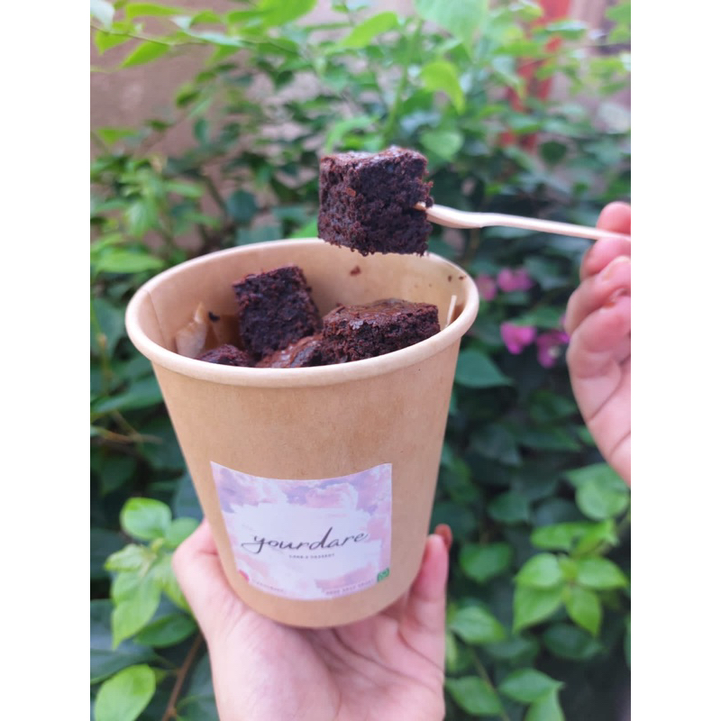 

brownie bites cup (FREE SAUS HAZELNUT CHOCO)