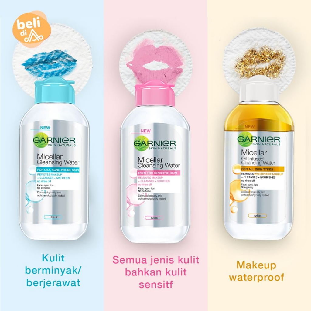 Garnier Micellar Water / Pembersih Make Up 125 Ml
