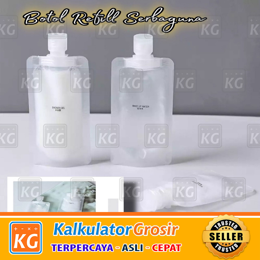 BOTOL REFILL SABUN CAIR / PLASTIK FLIPTOP TRAVELING