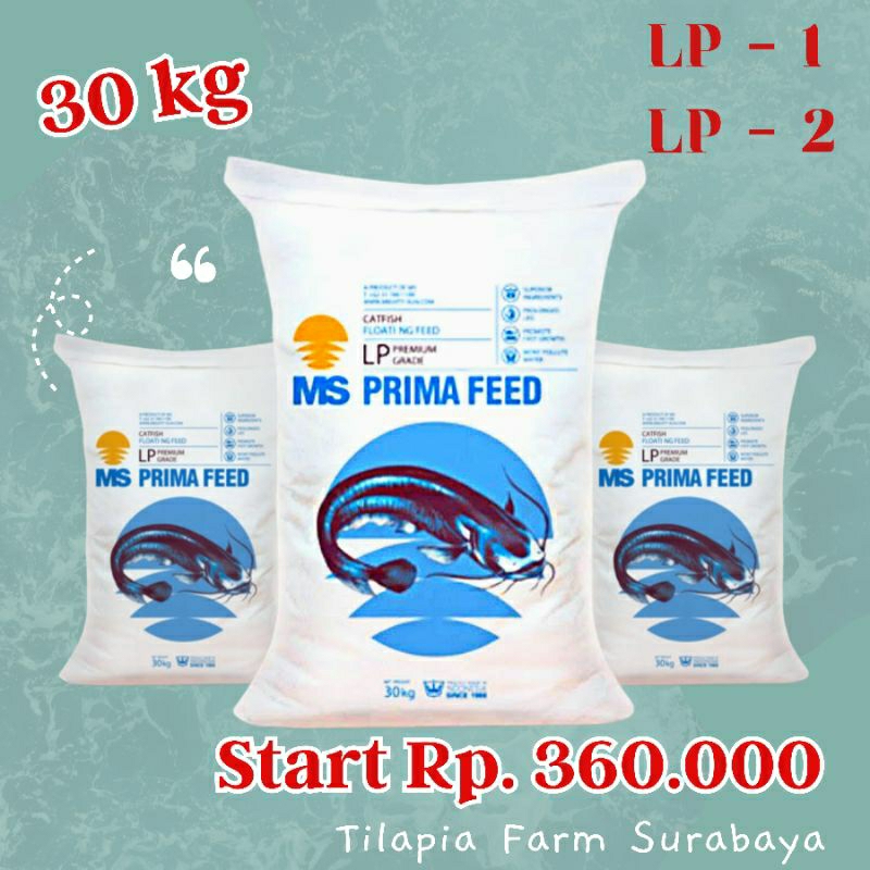MS PRIMA FEED LP-1 dan LP-2 untuk Pakan Lele berat 30 Kg