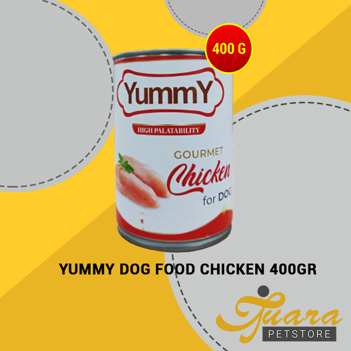 Makanan Basah Anjing Yummy Dog Food Kaleng Can Wet Food 400 Gram