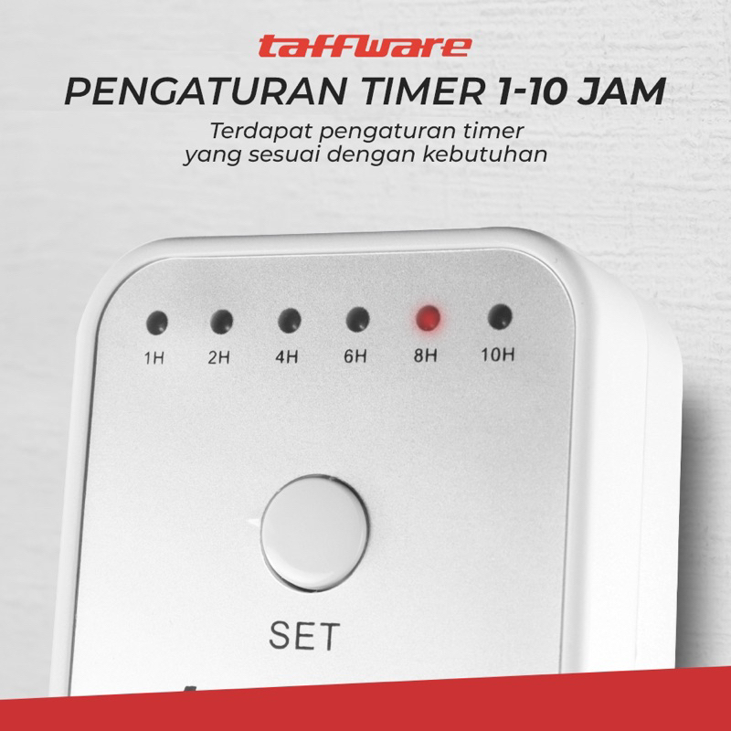 Taffware Stop Kontak Pengatur Waktu Digital Automatic Timer Switch - W03