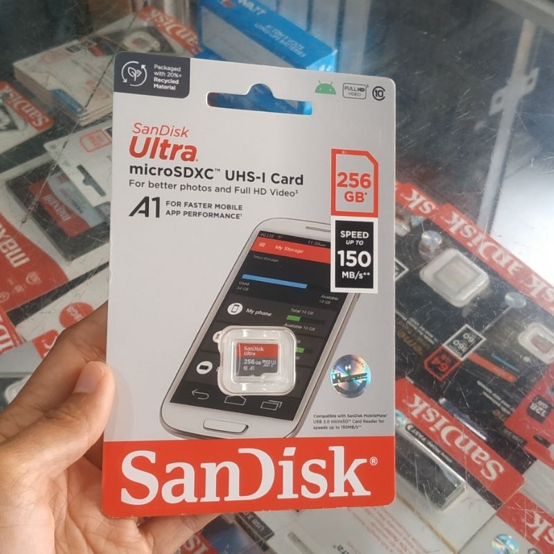 Sandisk Memory Card Micro SDXC Ultra 256 GB Original/MicroSD Sandisk 256Gb