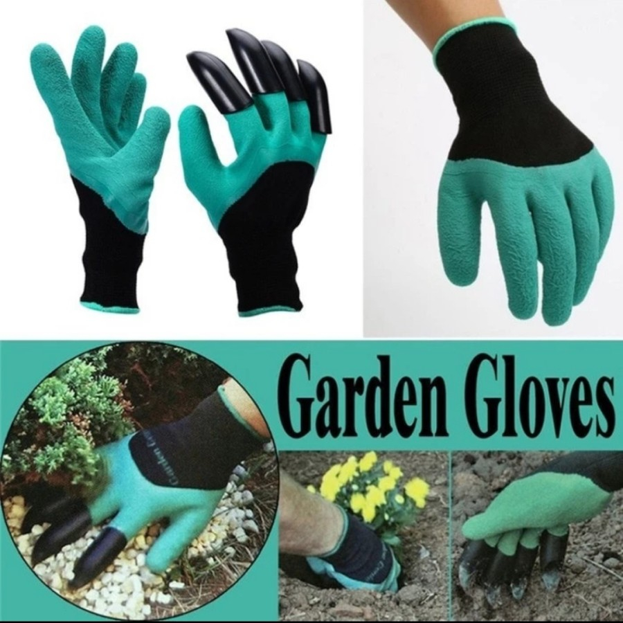 Sarung Tangan Cakar Berkebun Taman Tanah Kebun Garden Gloves Claw Set