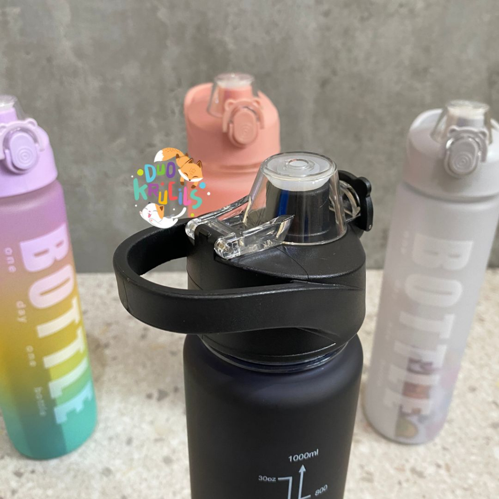 BOTOL MINUM RAINBOW GRADASI anak dan dewasa import premium bonus stickers