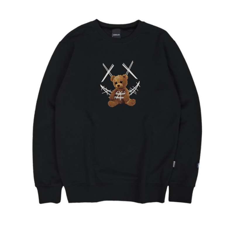 SWEATER CREWNECK PRIA WANITA DISTRO COLOUR FULL BEAR PREMIUM UNISEX