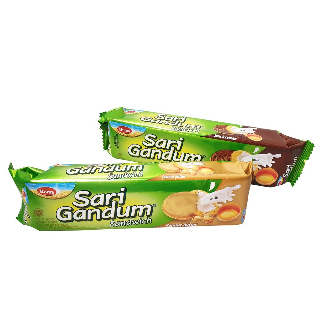 

Roma Sari Gandum Sandwich (108gr) Biscuit Gandum