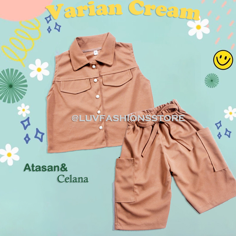 IL - ONESET ANAK VELESA / SETELAN ANAK PEREMPUAN BAJU DAN CELANA SANTAI / PAKAIAN ANAK CEWEK KASUAL