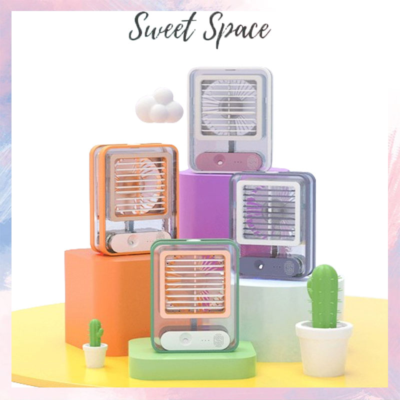 KIPAS ANGIN PENDINGIN PORTABLE HUMIDIFIER FAN [SWEETSPACE]