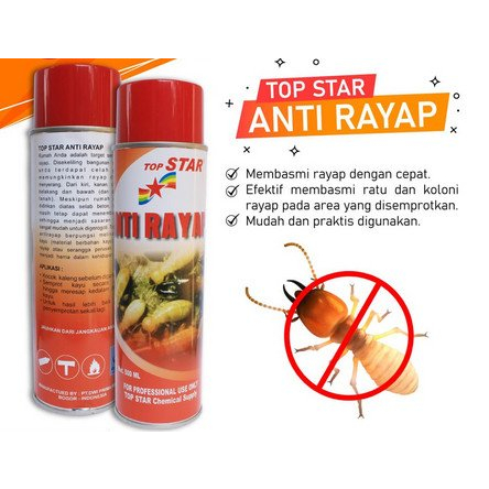 Spray  Obat Anti Rayap Semprot Top Star 500ml Pembasmi Rayap ampuh original
