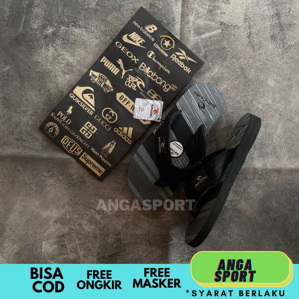 SANDAL PRIA JEPIT RIPCURL MOTIF LOGO BULAT CASUAL UNISEX ORIGINAL / SANDAL DISTRO MURAH / SANDAL JEPIT KEKINIAN TERBARU / SANDAL SANTAI / SENDAL SURFING JEPIT