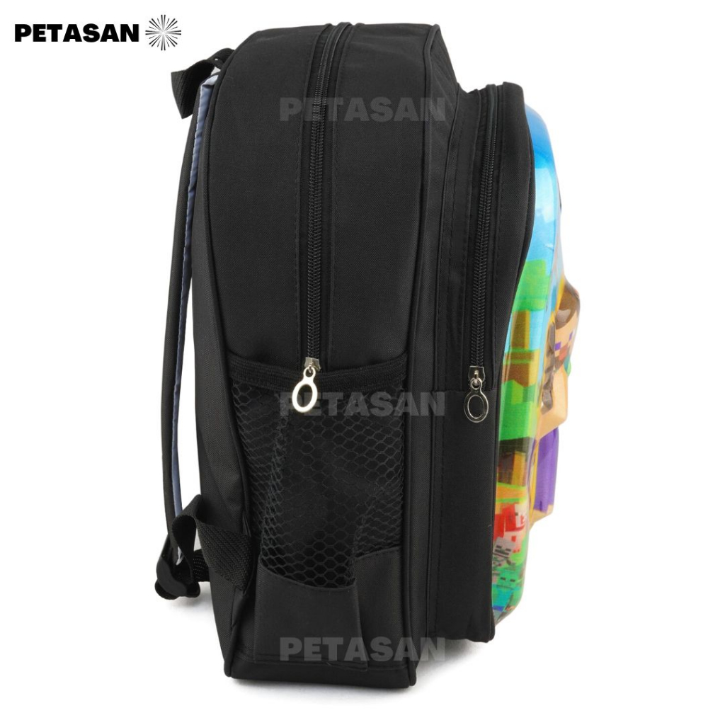 PTS - TAS RANSEL ANAK LAKI LAKI MINECRAFT LED - Tas Sekolah - Ransel LED