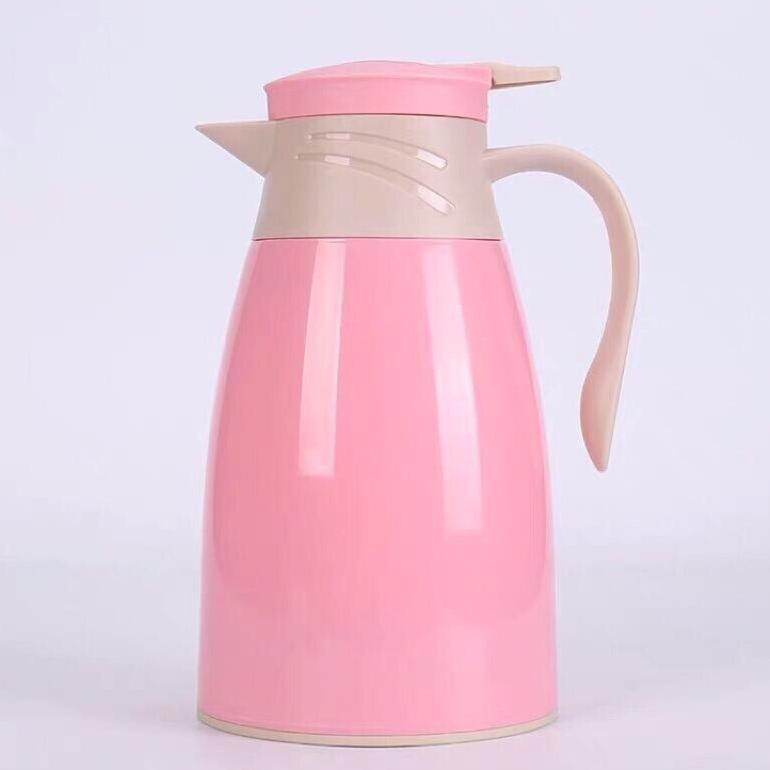 EM Teko 1 Liter Termos Air Panas Bahan Kaca Luar Plastik