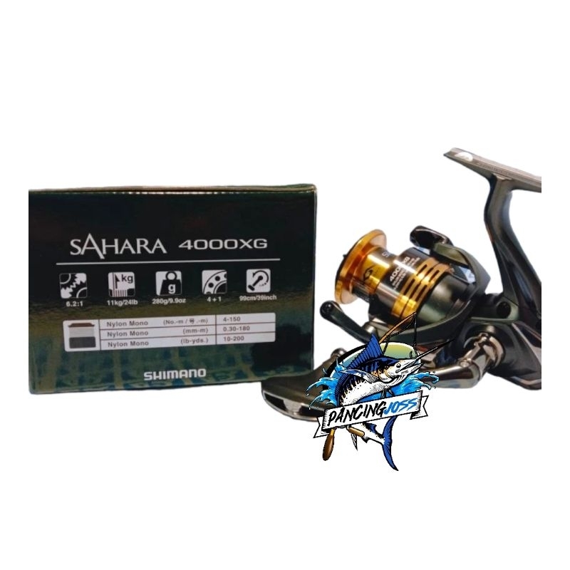 REEL SPINNING SHIMANO SAHARA 4000XG POWER HANDLE NEW 2022 BEST SELLER
