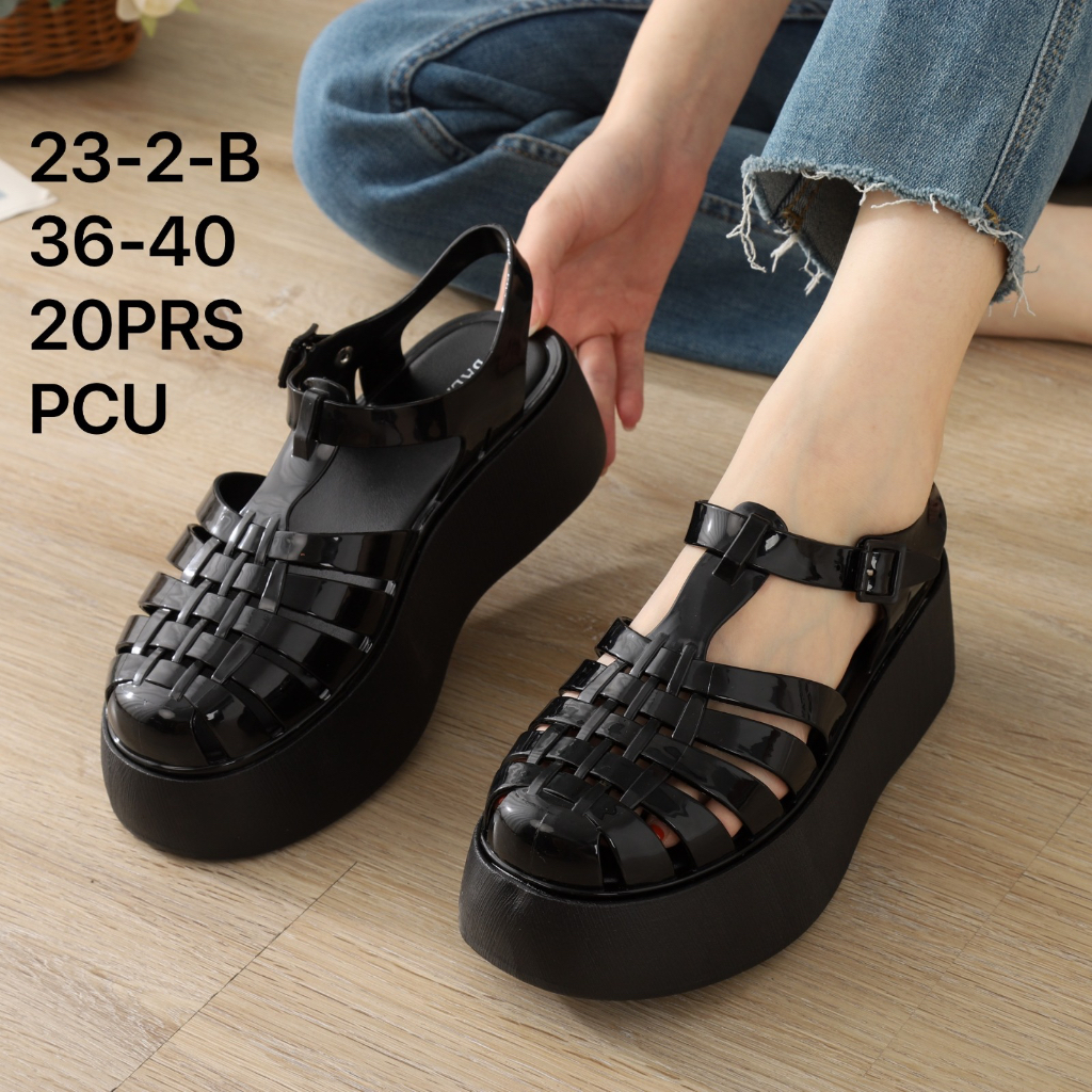 Sandal MLSSA Possession Plato Hak Tinggi Wedges BALANCE 23-2-B