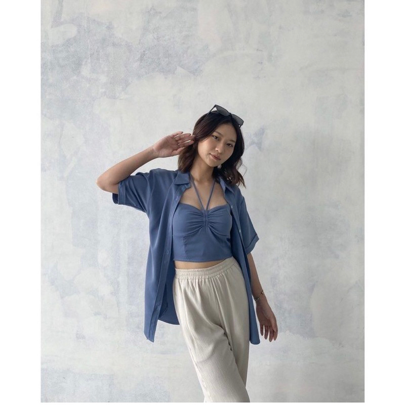 Dear Daphne Lorei Top Blue