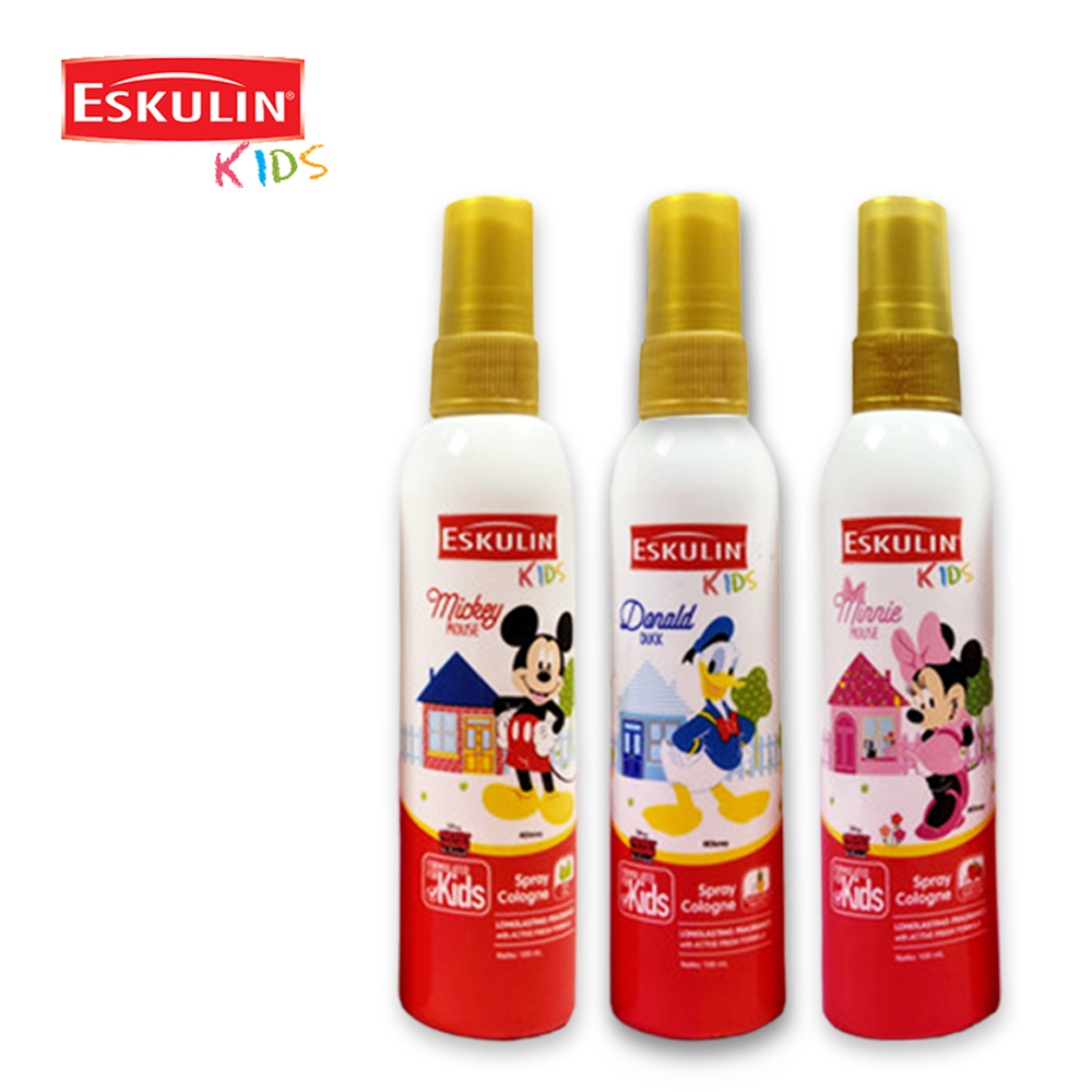Parfum Anak Kecil Eskulin Kids Spray Cologne Mickey Mouse Dan Friends BPOM Farmun Wangi Tahan Lama M