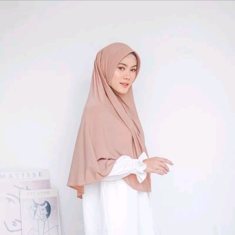 HIJAB BERGO JERSEY L/BERGO JERSEY PREMIUM UKURAN L/KERUDUNG BERGO JERSEY