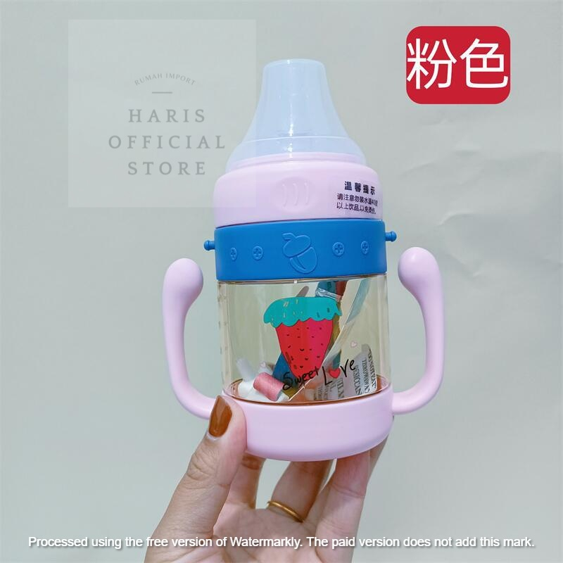 BOTOL MINUM ANAK / BABY KAPASITAS 340ML KARAKRTER LUCU BPA FREE EMPENG