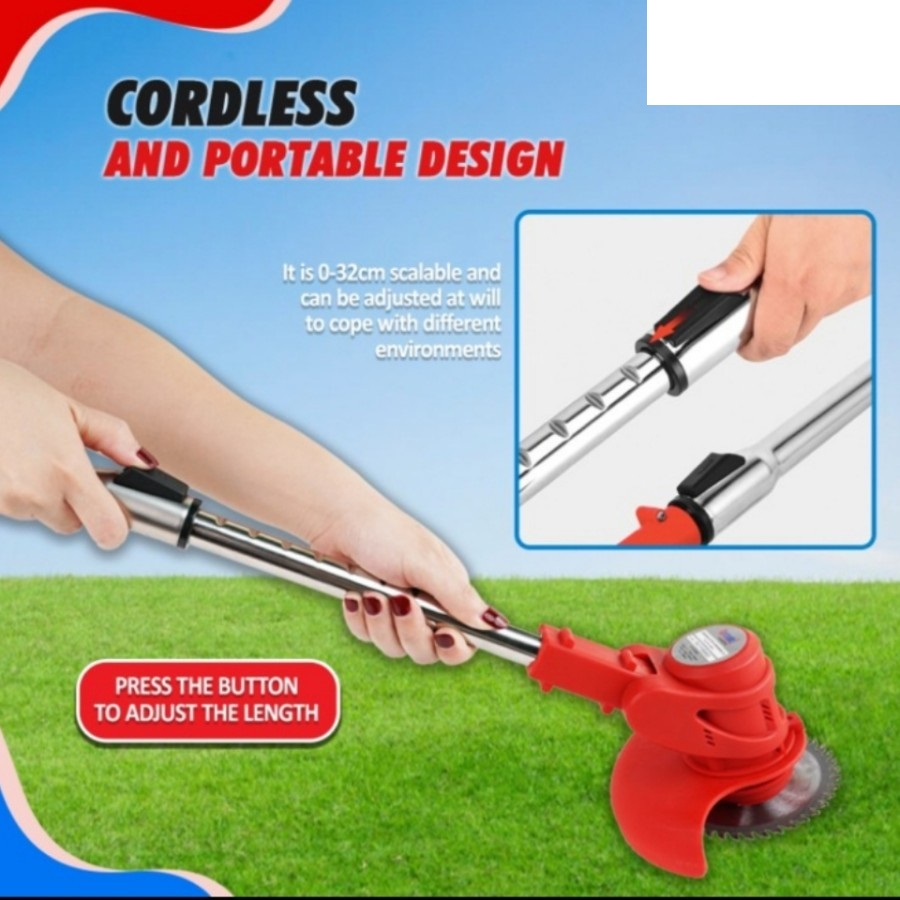 DEKWE DK512 Mesin Potong Rumput Baterai Grass Trimmer Cordless 12v