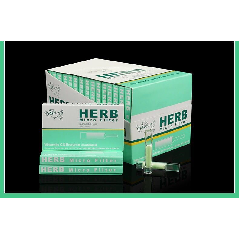 ORIGINAL IMPOR HERB PIPA FILTER SARINGAN ASAP SEKALI PAKAI KHUSUS 8MM DENGAN VITAMIN C ISI 10