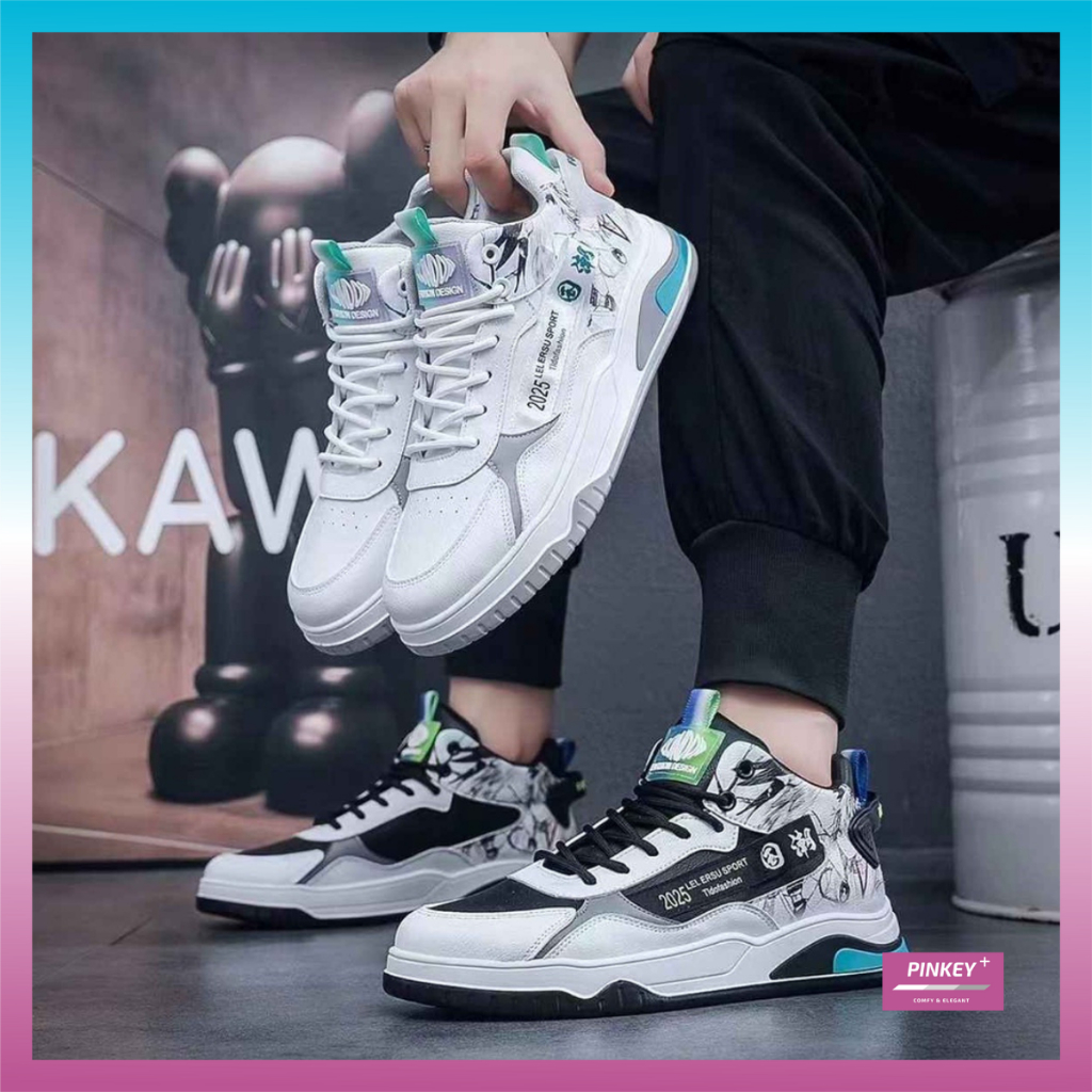 ✅PINKEY F001 Sepatu Pria - wanita Sneakers Import Kasual Premium Sporty Kekinian