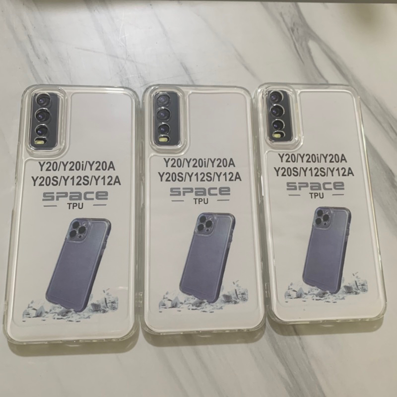 Softcase Vivo Y20 Y20i Y20S Y12S Vivo Y21 Y21S Vivo Y22 Y22S Vivo Y30 Y50 - Case Clear Bening Space Tpu - UA