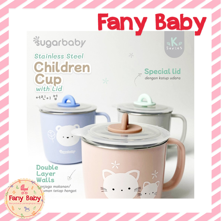 SUGAR BABY CHILDREN CUP WITH LID 12M+