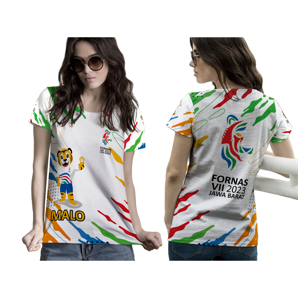 Baju Kaos Jersey Wanita Fornas VII Jawa Barat 2023 Fullprint Terbaru Art 5