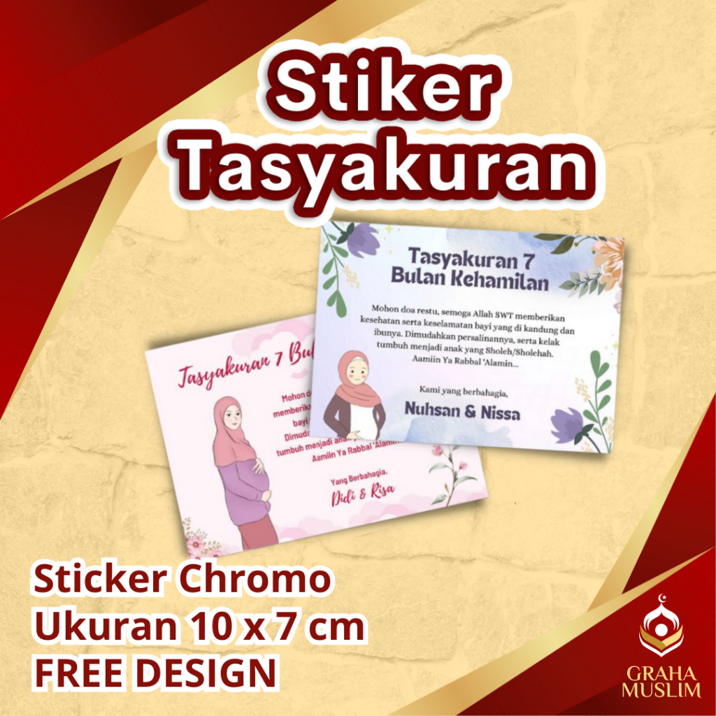 

Stiker Tasyakuran 4 7 Bulanan Kehamilan, Syukuran 4 7 Bulan Kehamilan