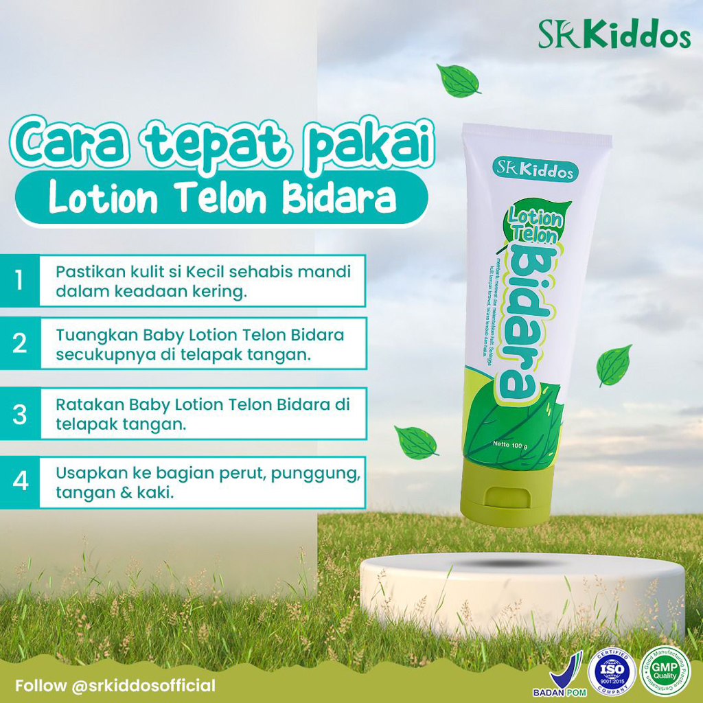 SR12 Kiddos Lotion Telon Daun Bidara Anti Nyamuk Menghangatkan Tubuh Antibakterial