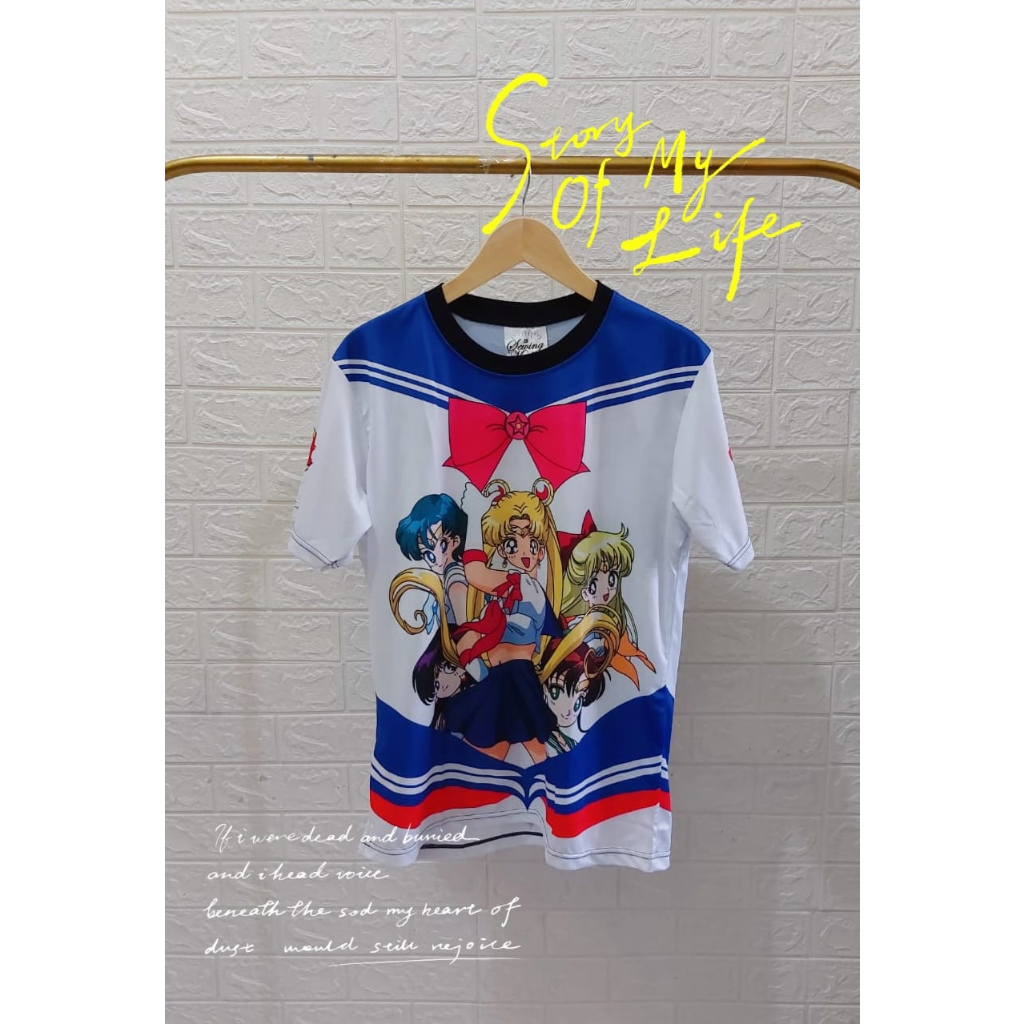 Atasan Kaos Sewing Sailormoon BKK