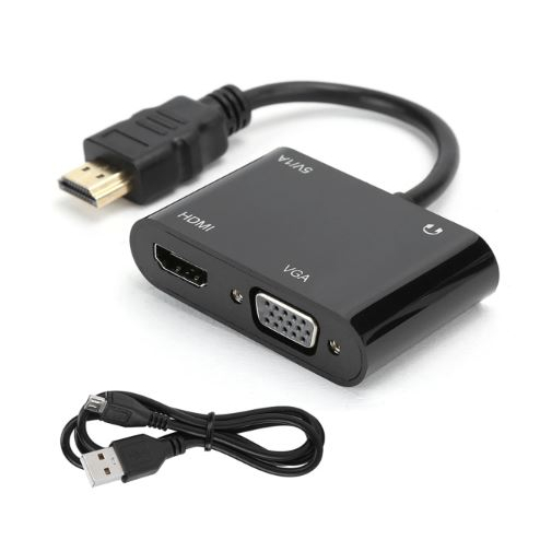 Hdtv to hdtv vga audio 3.5mm adapter micro usb converter netline NB 4k 2k 30Hz 2in1