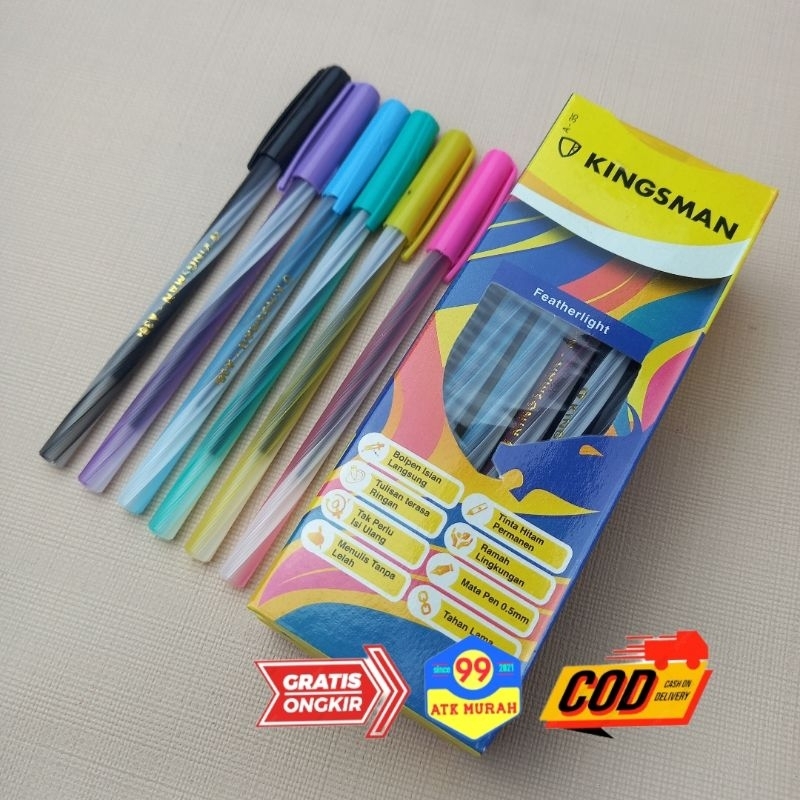 Pulpen KINGSMAN/Pulpen Ulir/Bolpoin/Pulpen Murah/pena