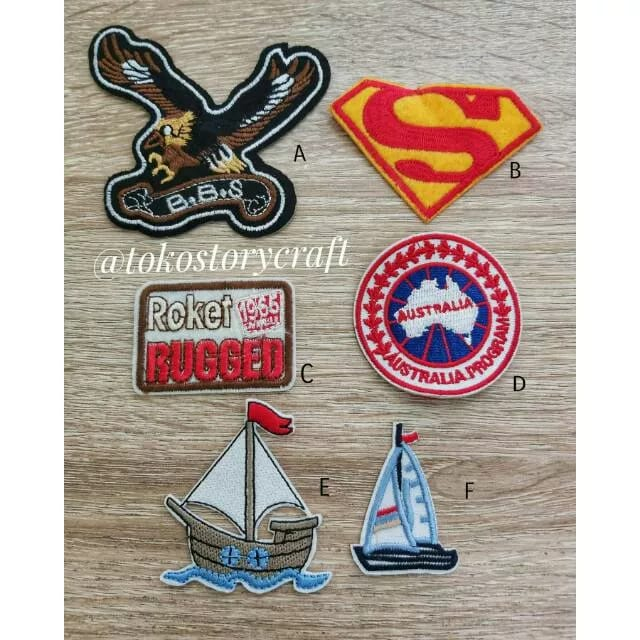 Iron Patch Symbol / Emblem Bordir Simbol