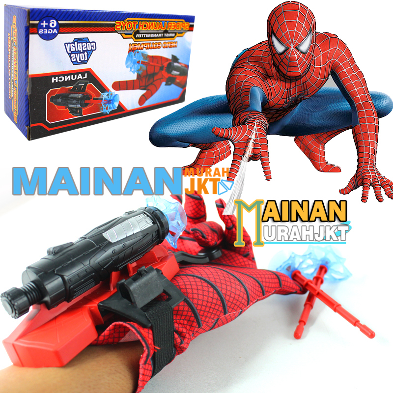 MAINANKEI MAINAN ANAK MURAH SARUNG TANGAN  SPIDER 2016-132 TEMBAKAN SPIDERMAN JARING SPIDER