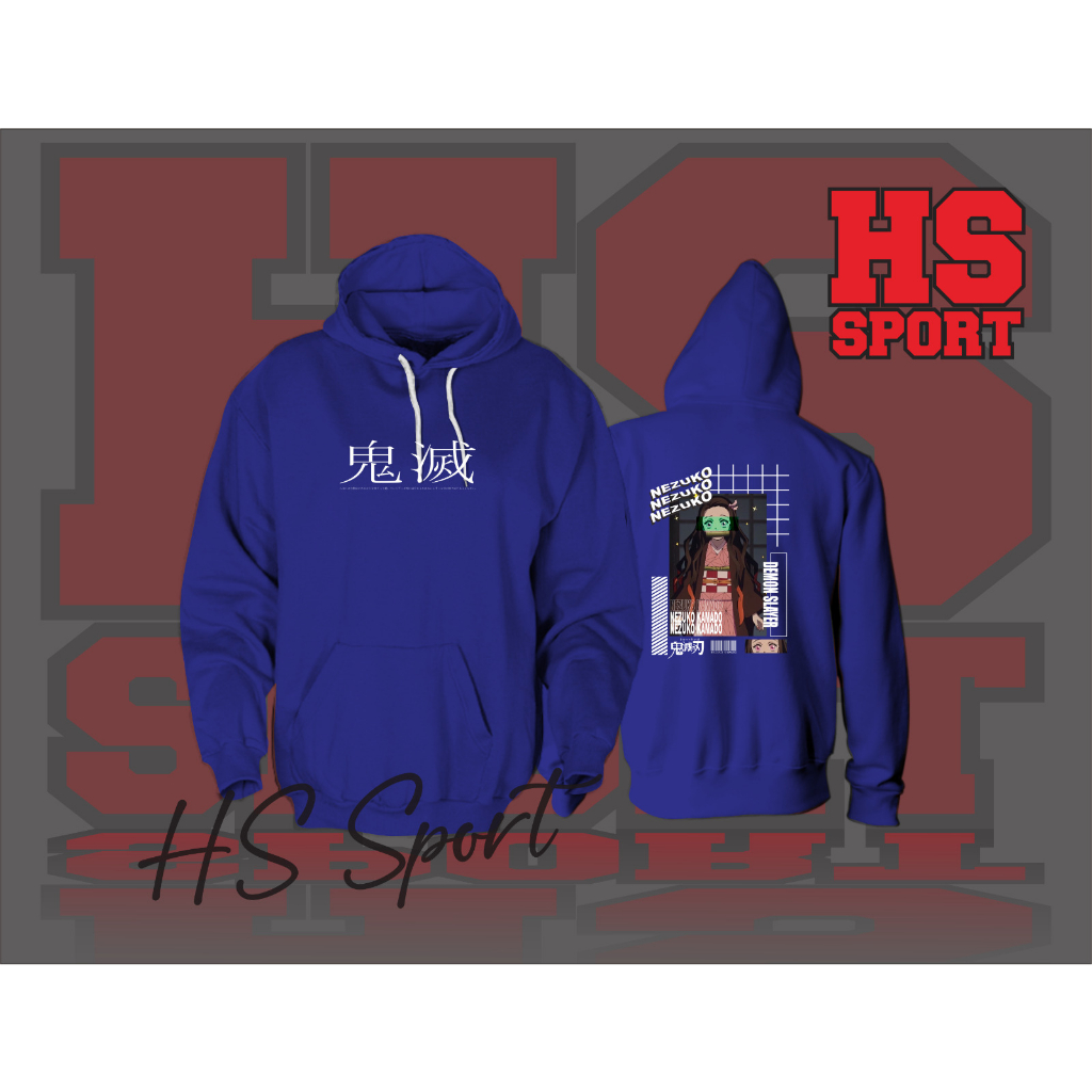 JAKET HOODIE LOGO NEZUKO KAMADO - JAKET HOODIE NEZUKO KAMADO