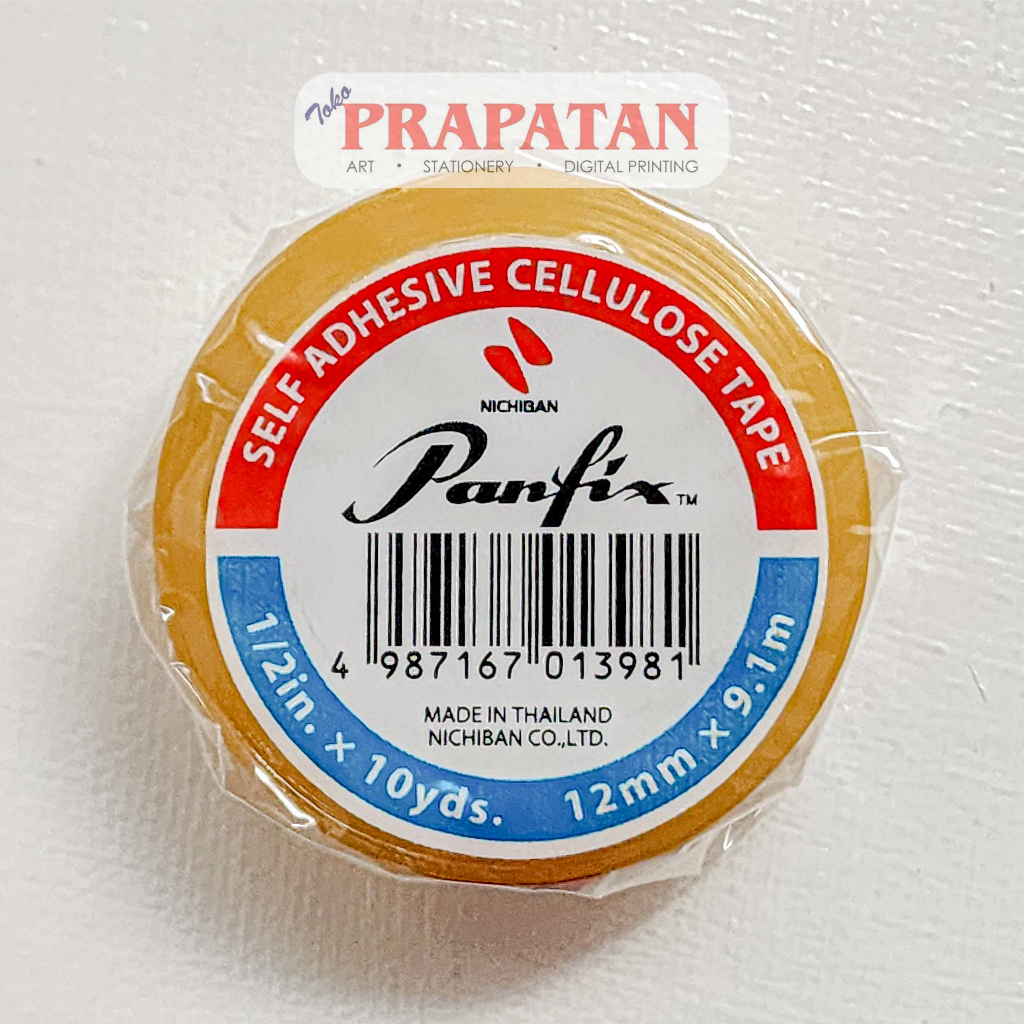

Panfix Cellulose Tape 12mm x 9.1m | Isolasi Bening | Selotip